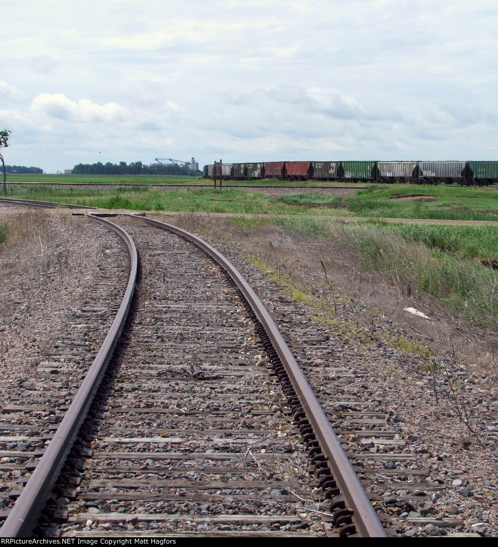 Ex-NP Casselton-Mayville line.